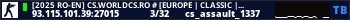 [2025 RO-EN] CS.WORLDCS.RO # [EUROPE | CLASSIC | FUN]
