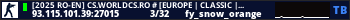[2025 RO-EN] CS.WORLDCS.RO # [EUROPE | CLASSIC | FUN]
